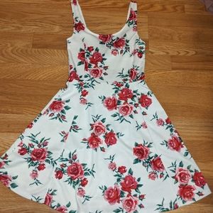 White Rose Flower Dress